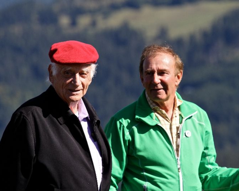 Michel Serres et Yvan Estienne. Photo P. Arpin